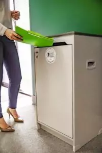 console shredding container